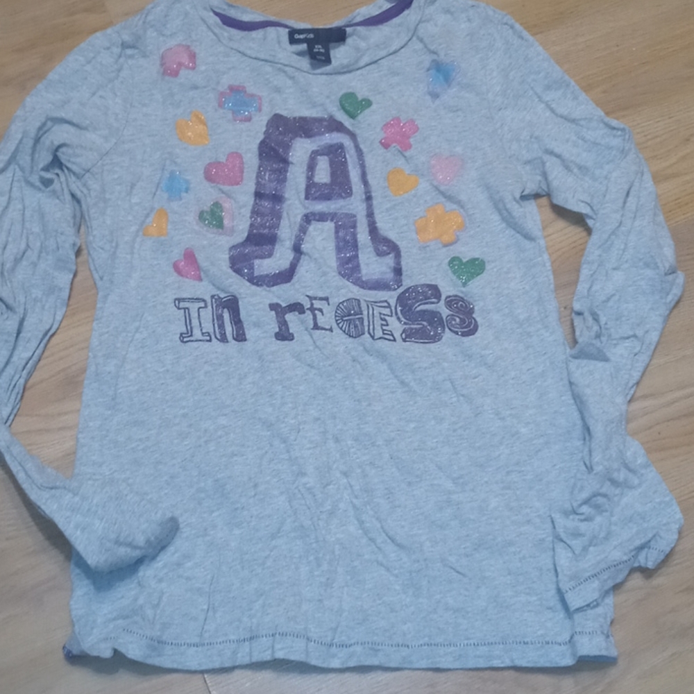 Girl "A In recess" long sleeve Tee
